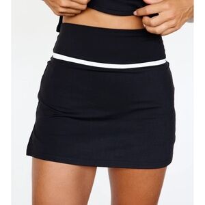 NEW Astoria LUXE BALANCE Tennis Skirt - Black/Cream
